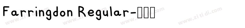 Farringdon Regular字体转换